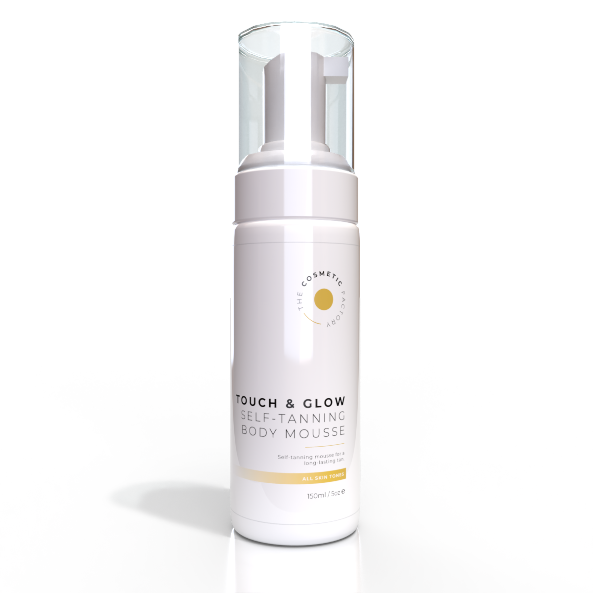 Touch & Glow Self-Tanning Body Mousse 150ml Streak-Free Sunless Tan All Tones