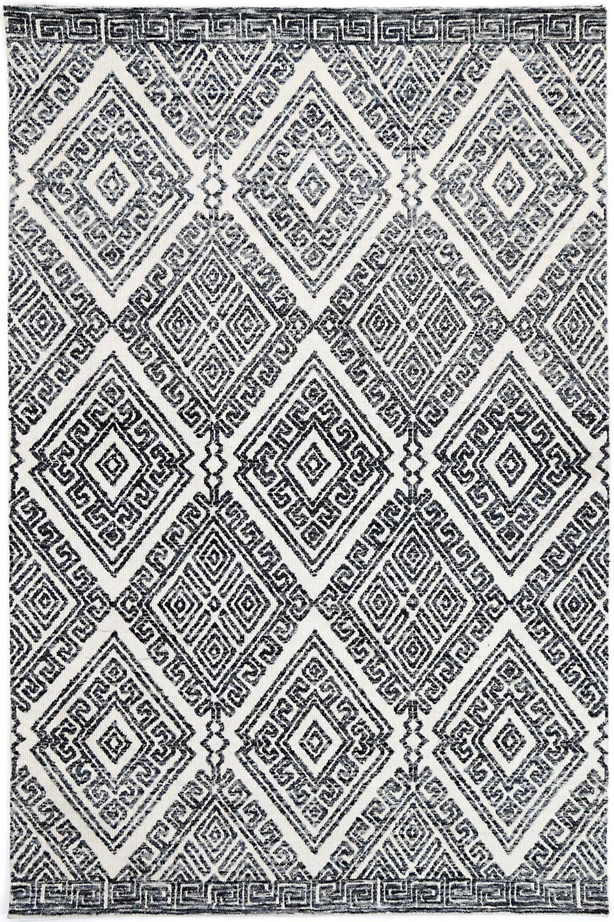 Amritsar Tribal Rug Glenfalls Anthracite 160x230cm Medium Geometric Area Rug