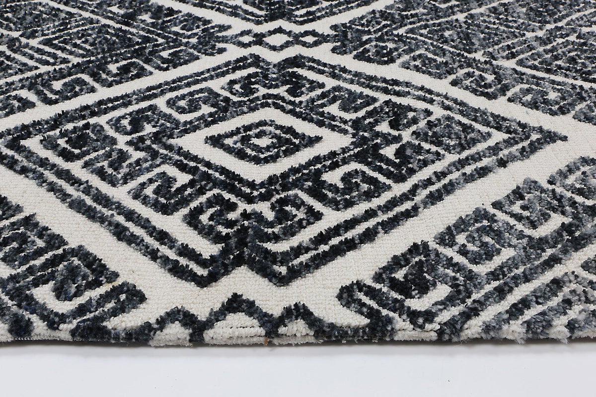 Amritsar Tribal Rug Glenfalls Anthracite 160x230cm Medium Geometric Area Rug