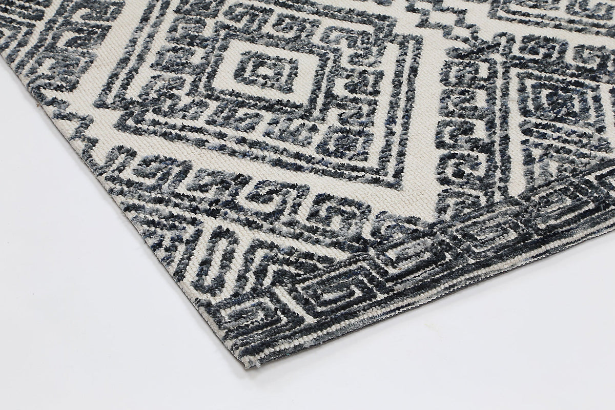 Amritsar Tribal Rug Glenfalls Anthracite 160x230cm Medium Geometric Area Rug