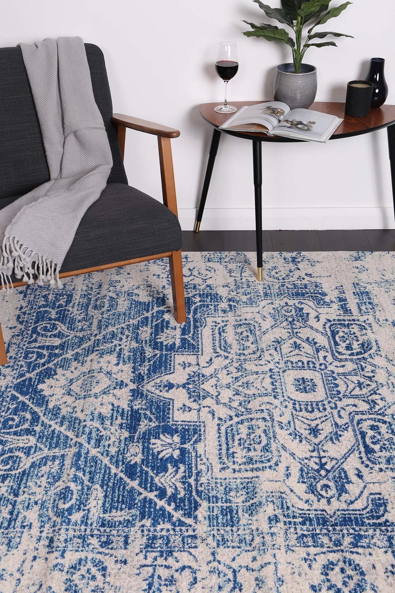 Transitional Distressed Rug – Erased‑Weave Design, Easy‑Care Polypropylene 160x230