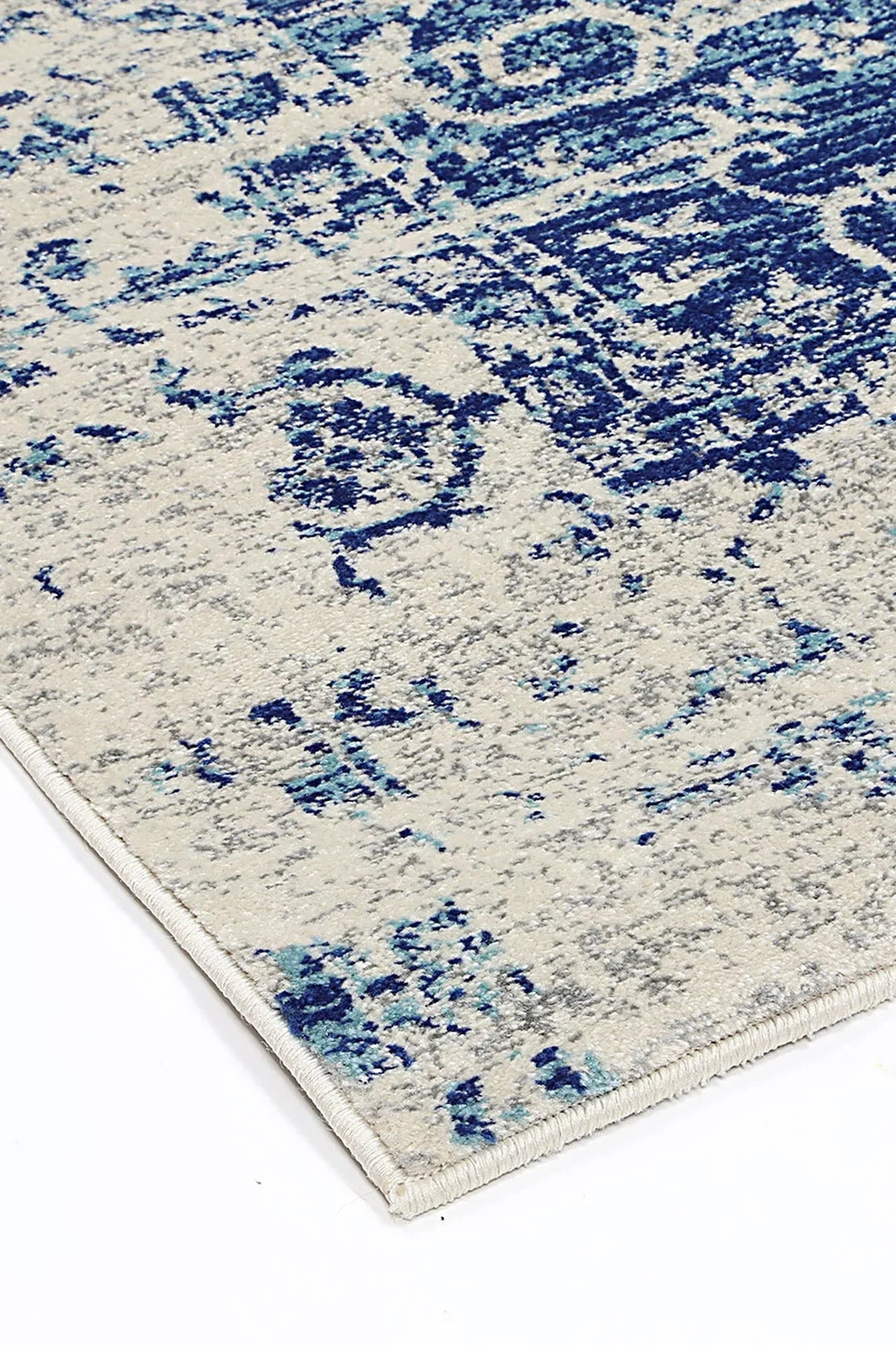 Transitional Distressed Rug – Erased‑Weave Design, Easy‑Care Polypropylene 160x230