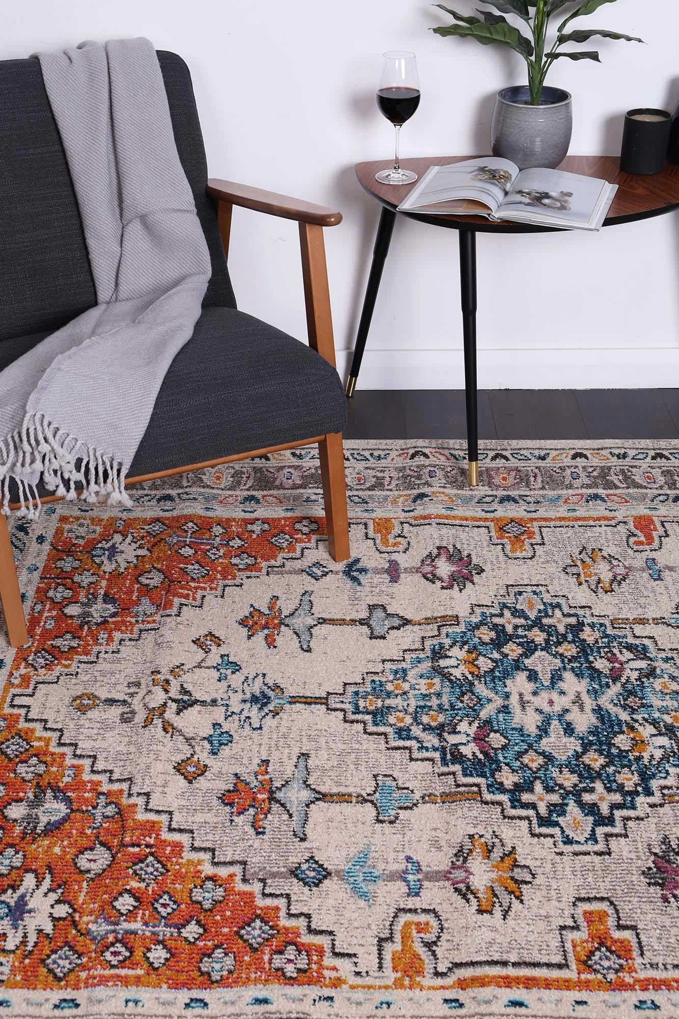 Transitional Distressed Rug – Erased‑Weave Design, Easy‑Care Polypropylene 240x330