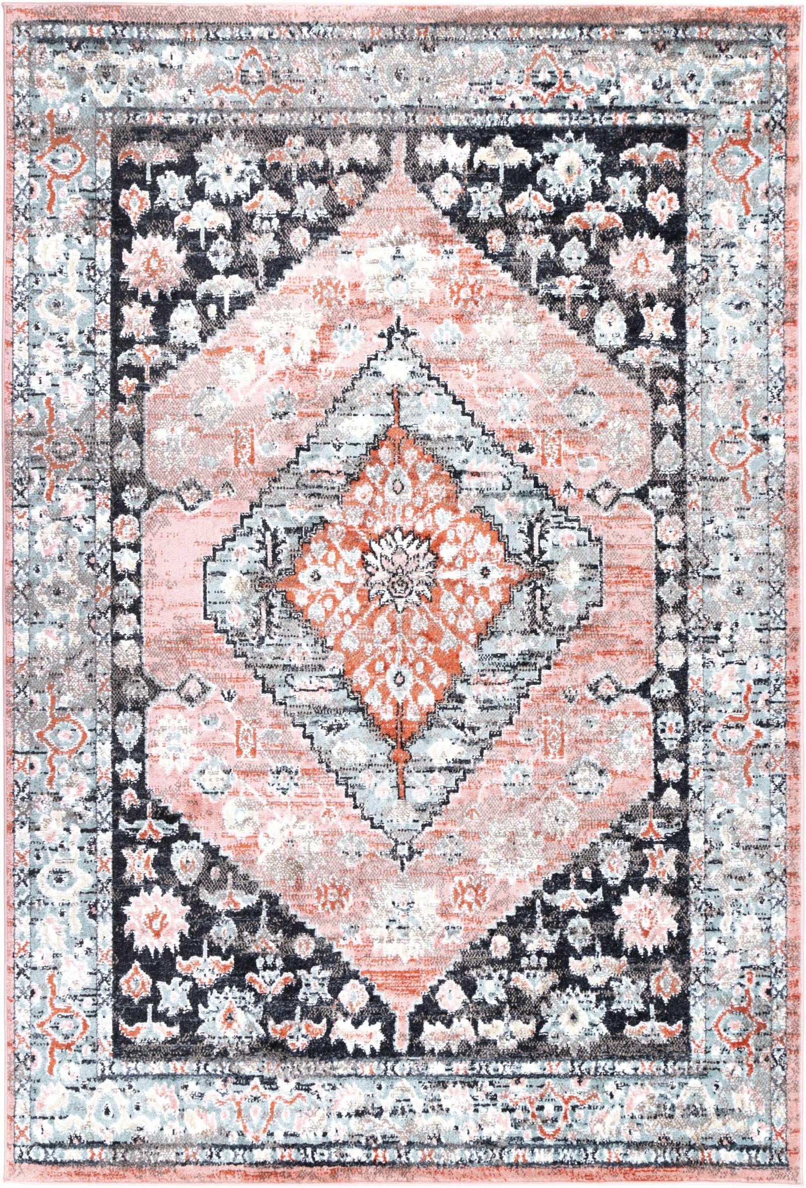 Estate Transitional Rug – Mayan & Traditional Motifs, Shed‑Free Fibre 280x380