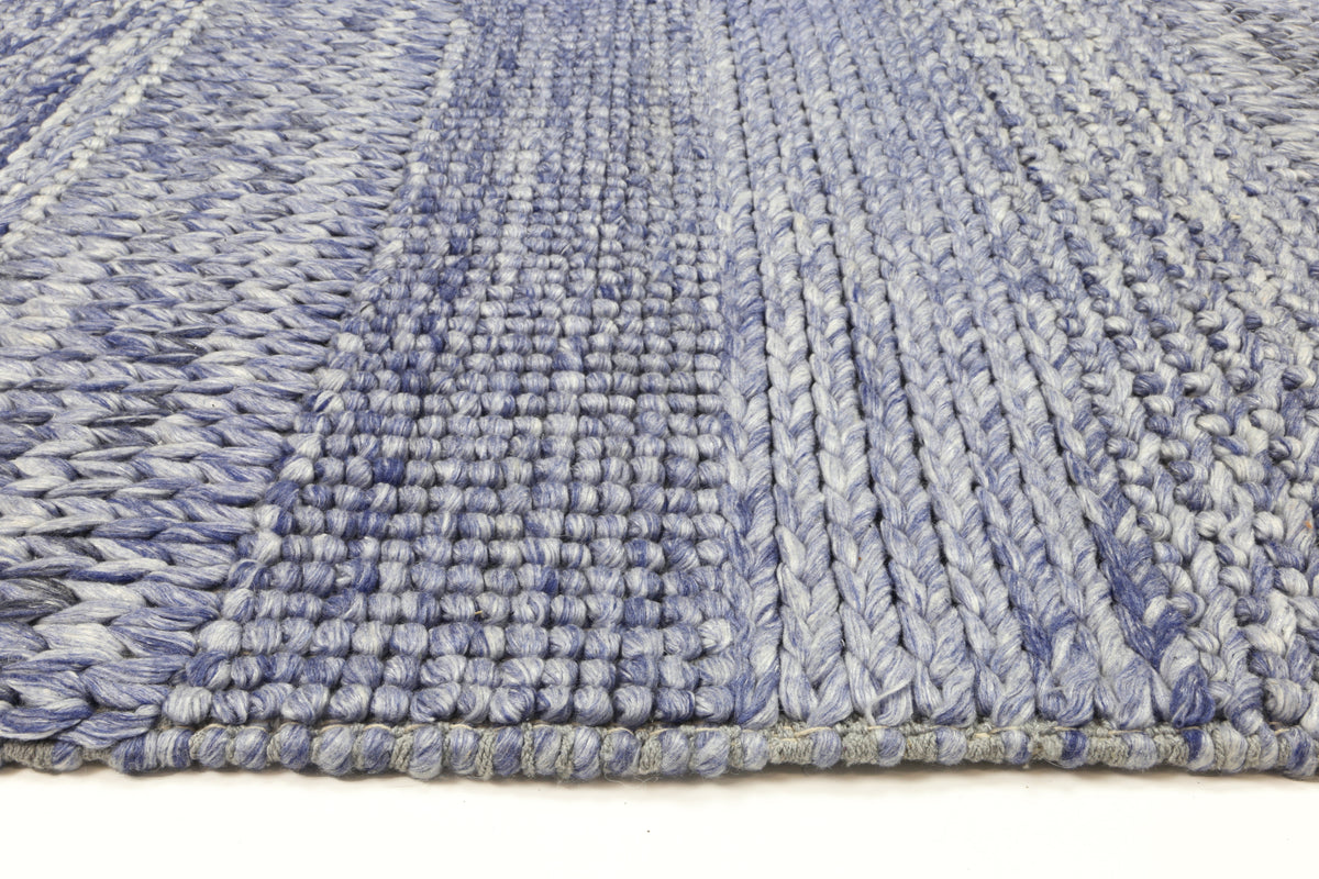 Harlow Grace Blue Wool Blend Rug 160x230