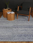 Harlow Loopy Blue Wool Blend Rug 240x330