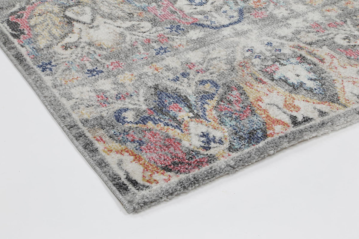 Salsa Lyndhurst Transitional Rug Muted Multi 200x290cm Easy Clean Area Rug