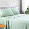 1200TC Queen Sheet Set – Mint, Cotton‑Poly Blend, Smooth & Wrinkle‑Resistant