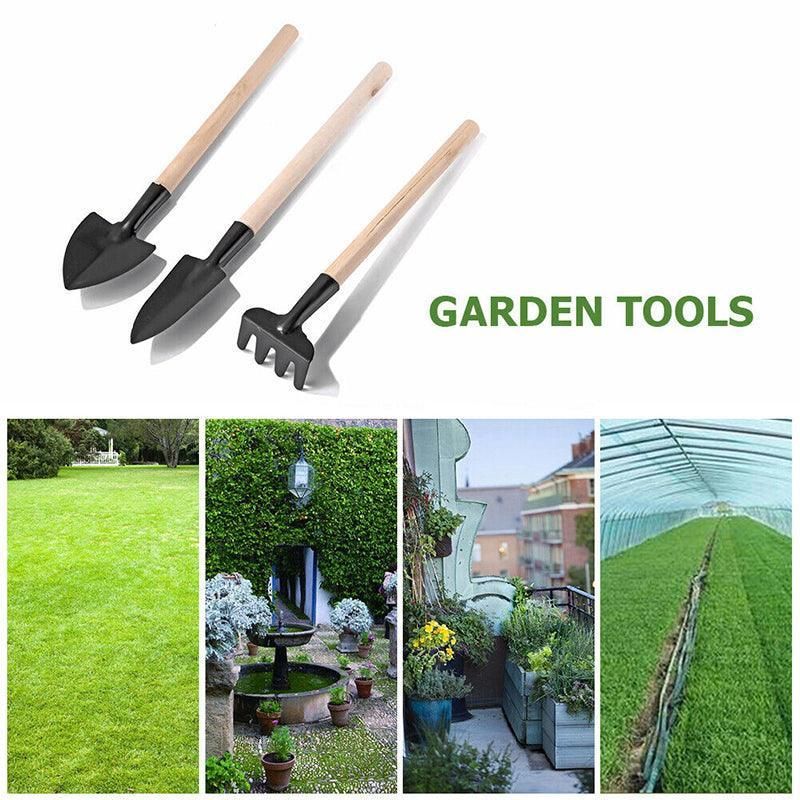 16X Mini Garden Hand Tools Transplanting Succulent Plant Gardening Tool Rake Set - Blue
