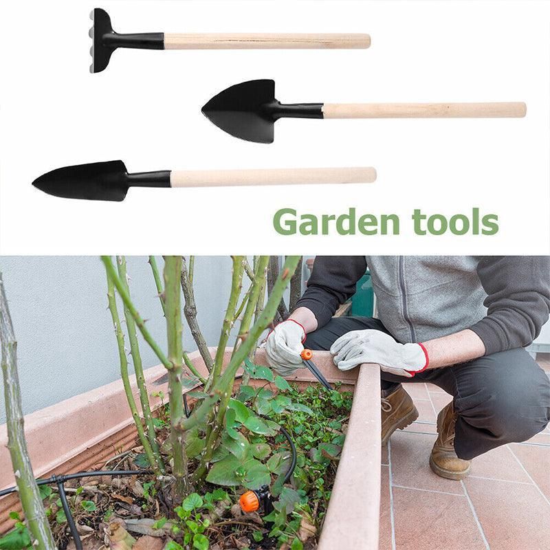 16X Mini Garden Hand Tools Transplanting Succulent Plant Gardening Tool Rake Set - Blue
