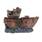 Aquarium Mini Pirate Boat Ornament Resin Fish Tank Decoration Shipwreck, 8cm