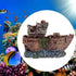 Aquarium Fish Tank Boat Ornament Pirate Ships Resin Landscape Underwater Decor - Cruciform Ship