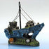 Aquarium Fish Tank Boat Ornament Pirate Ships Resin Landscape Underwater Decor - Cruciform Ship