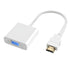 Jasoz 1080P Hdmi Male To Vga Female Video Adapter Cable Converter Chipset - Black