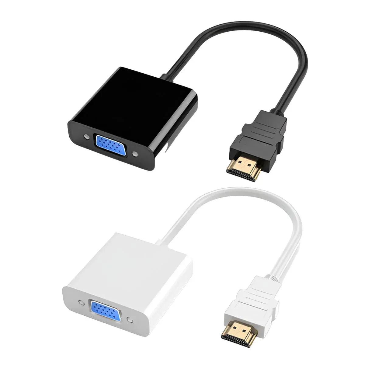Jasoz HDMI to VGA Adapter 1080P Male to Female Video Converter Cable 25cm, White