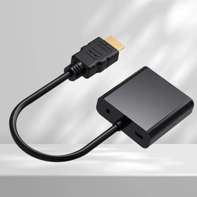 Jasoz HDMI to VGA Adapter 1080P Male to Female Video Converter Cable 25cm, White
