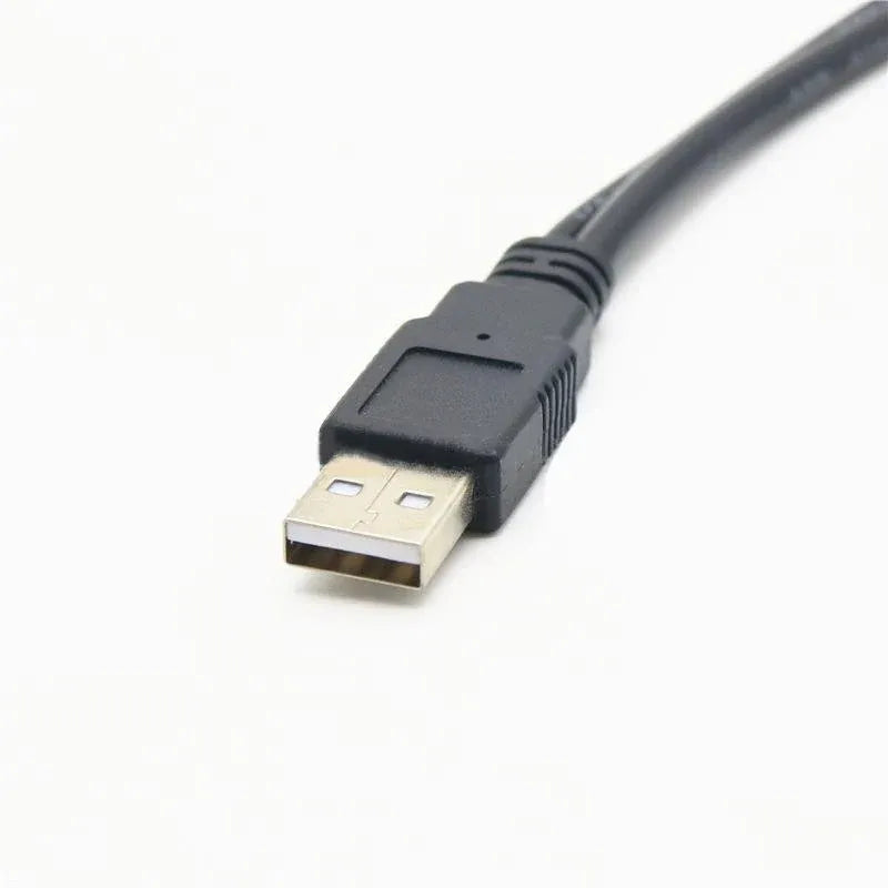 USB 2.0 Y Splitter Cable 1 Male to 2 Female Dual USB Extension Adapter 30cm