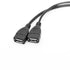 USB 2.0 Y Splitter Cable 1 Male to 2 Female Dual USB Extension Adapter 30cm