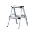 Portable Aluminium 1-3 Step Folding Ladder Anti-Slip Frame Stool for Home Use - 2 Step Folding Ladder