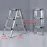 Portable Aluminium 1-3 Step Folding Ladder Anti-Slip Frame Stool for Home Use - 2 Step Folding Ladder