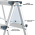 Portable Aluminium 1-3 Step Folding Ladder Anti-Slip Frame Stool for Home Use - 2 Step Folding Ladder
