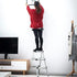 Portable Aluminium 1-3 Step Folding Ladder Anti-Slip Frame Stool for Home Use - 2 Step Folding Ladder