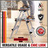 Portable Aluminium 1-3 Step Folding Ladder Anti-Slip Frame Stool for Home Use - 2 Step Folding Ladder