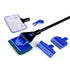 5 in1 Water Aquarium Cleaning Tool Fish Tank Gravel Vacuum Glass Cleaner Brush