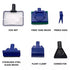 5 in1 Water Aquarium Cleaning Tool Fish Tank Gravel Vacuum Glass Cleaner Brush