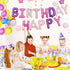 45-50 Pcs Happy Birthday 3D Unicorn Decoration Balloons Diy Decor Party Set - 03
