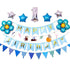 45-50 Pcs Happy Birthday 3D Unicorn Decoration Balloons Diy Decor Party Set - 04