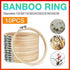 10PCS Bamboo Embroidery Hoops for Sewing Cross-Stitch & Wedding Crafts - 15CM