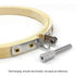 10PCS Bamboo Embroidery Hoops for Sewing Cross-Stitch & Wedding Crafts - 15CM