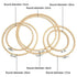 10PCS Bamboo Embroidery Hoops for Sewing Cross-Stitch & Wedding Crafts - 15CM
