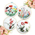 10PCS Bamboo Embroidery Hoops for Sewing Cross-Stitch & Wedding Crafts - 15CM