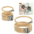 10PCS Bamboo Embroidery Hoops for Sewing Cross-Stitch & Wedding Crafts - 15CM