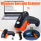 Wireless Barcode Scanner 2D QR Code Handheld Reader for Supermarket Warehouse