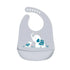 Silicone Waterproof Feeding Bib Apron with Pouch Easy to Clean Smock for Mealtime Use - Elephant