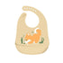 Silicone Waterproof Feeding Bib Apron with Pouch Easy to Clean Smock for Mealtime Use - Puppy