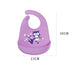 Silicone Waterproof Feeding Bib Apron with Pouch Easy to Clean Smock for Mealtime Use - Puppy