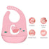 Silicone Waterproof Feeding Bib Apron with Pouch Easy to Clean Smock for Mealtime Use - Sheep