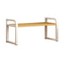 Adjustable Height Multi-Layer Desktop Bookshelf Home Office Floor Organizer Rack - 1 Shelf