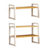 Adjustable Height Multi-Layer Desktop Bookshelf Home Office Floor Organizer Rack - 1 Shelf
