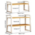 Adjustable Height Multi-Layer Desktop Bookshelf Home Office Floor Organizer Rack - 1 Shelf