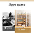 Adjustable Height Multi-Layer Desktop Bookshelf Home Office Floor Organizer Rack - 1 Shelf
