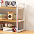 Adjustable Height Multi-Layer Desktop Bookshelf Home Office Floor Organizer Rack - 1 Shelf