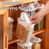 Sealed Household Grain Storage Box Transparent Rice Bucket Kitchen Storage - 1800ml