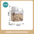 Sealed Household Grain Storage Box Transparent Rice Bucket Kitchen Storage - 1800ml