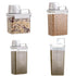 Sealed Household Grain Storage Box Transparent Rice Bucket Kitchen Storage - 1800ml