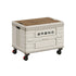 Camping Foldable Storage Box Latch or Wooden Lid Car Boot Tent Outdoor Organiser - Thickened solid wood cover